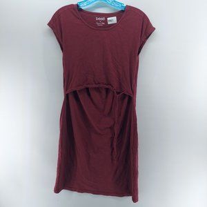 Boob Design Organic Cotton Nursing Dress size Medium Knee Length V-Neck